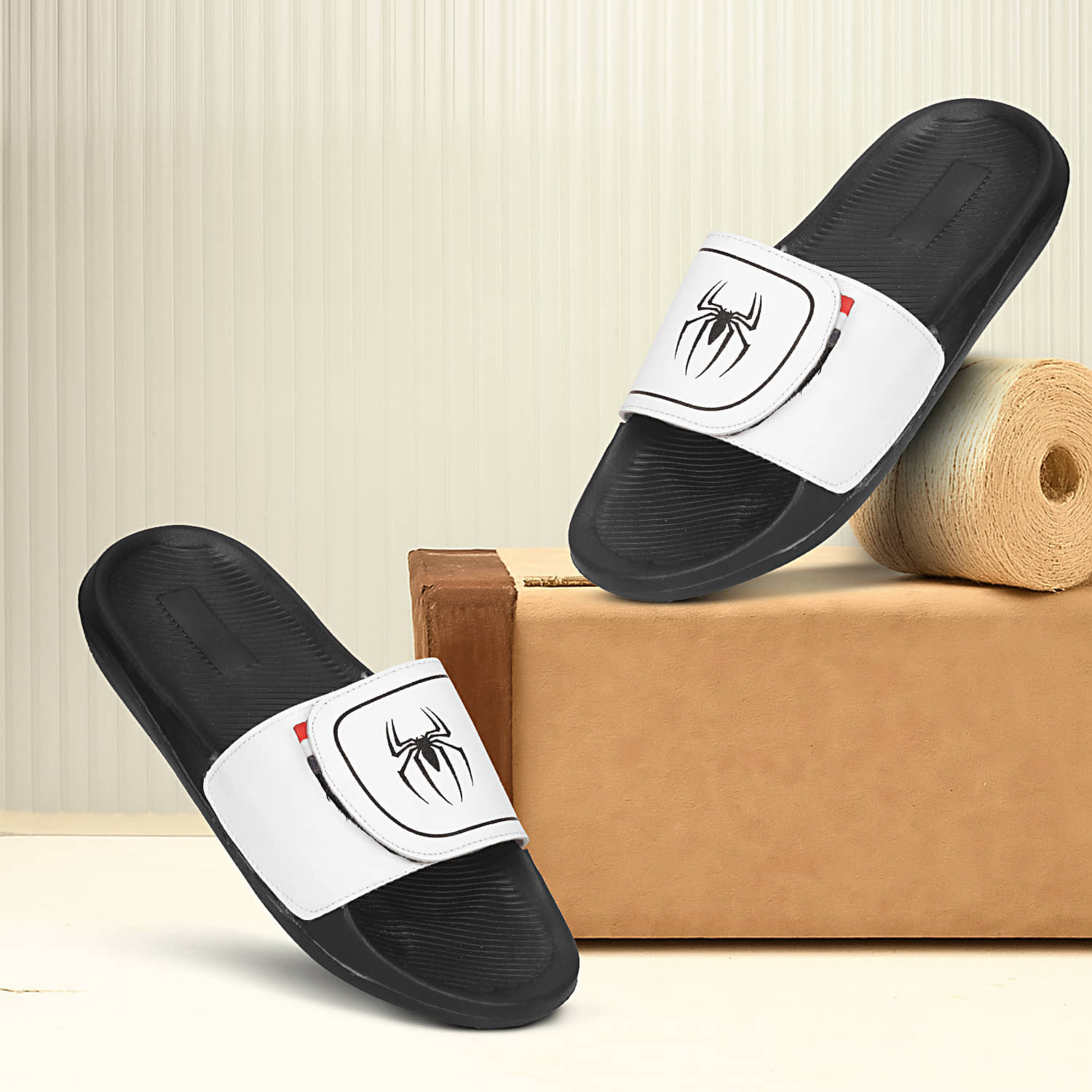 PERY PAO White Men's Slide Flip Flop