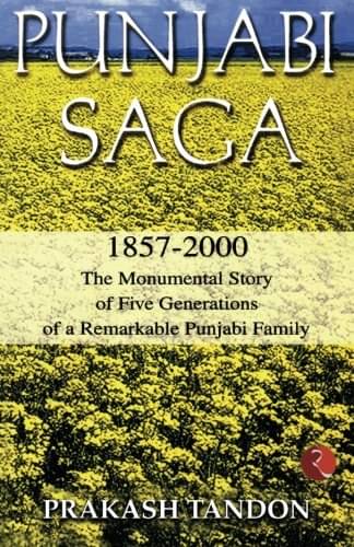     			Punjabi Saga 1857-2000 By PRAKASH TANDON