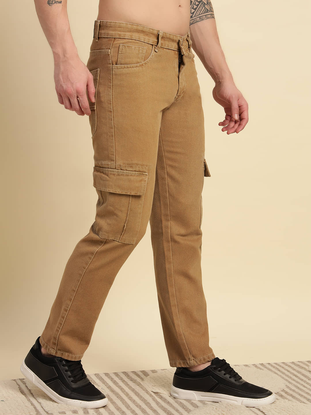 RAGZO Relaxed Solid Men's Jeans - Brown ( Pack of 1 ) - Jeans | Buy online on ZillyBuy