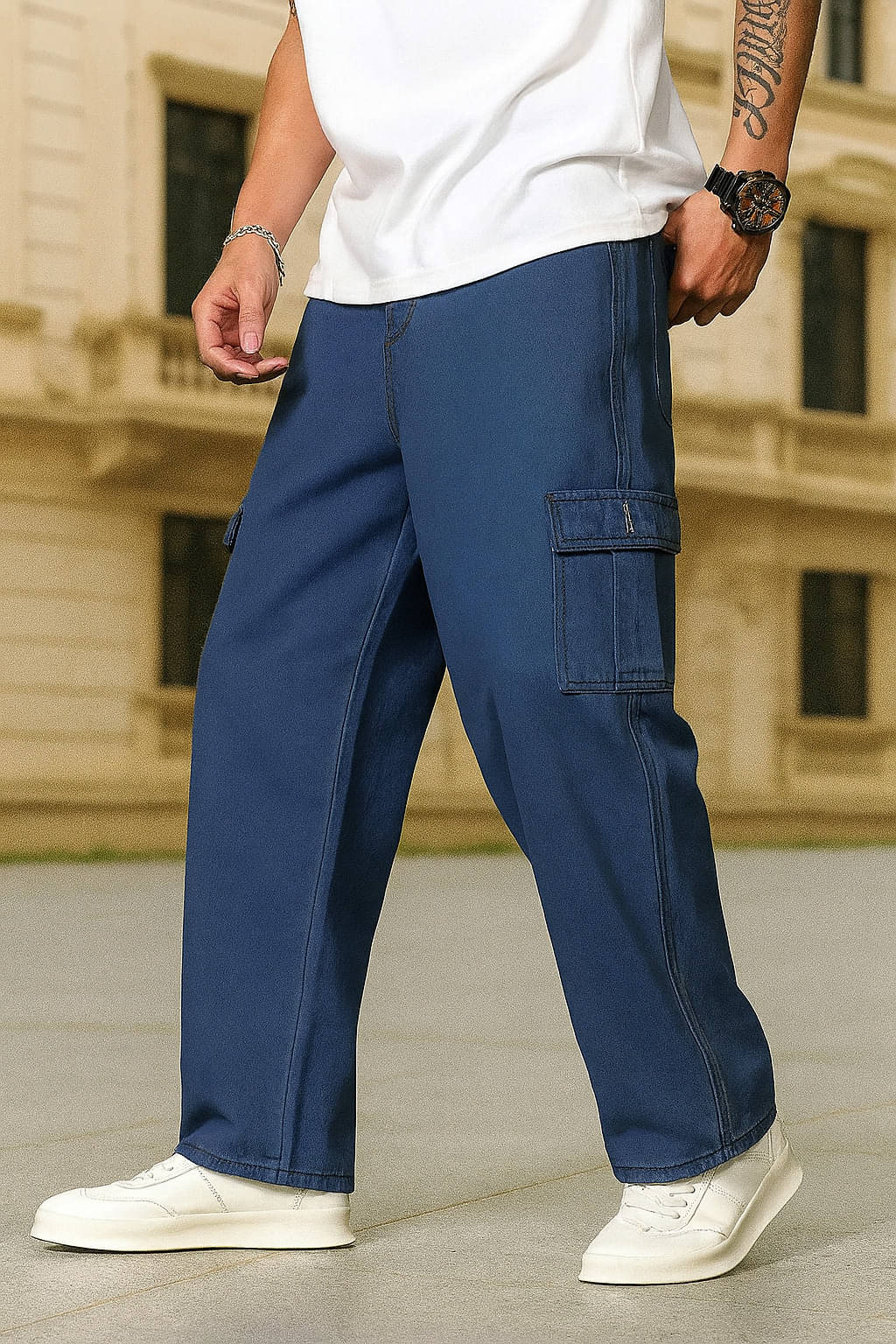 RAGZO Relaxed Basic Men's Jeans - Dark Blue ( Pack of 1 ) RAGZO Relaxed Basic Men's Jeans - Dark Blue ( Pack of 1 )