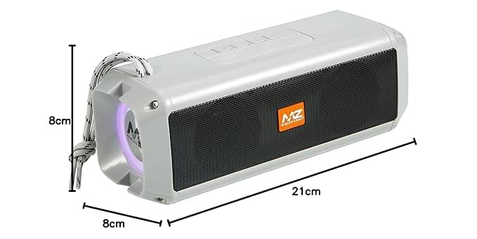     			SMarthub MZ 75 W Bluetooth Speaker Bluetooth V 5.7 with USB,SD card Slot,Aux Playback Time 15 hrs Grey