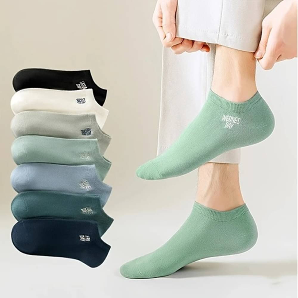     			Schmetterling Pack of 7 Unisex Cotton Blend Ankle Length Socks ( Multicolor )