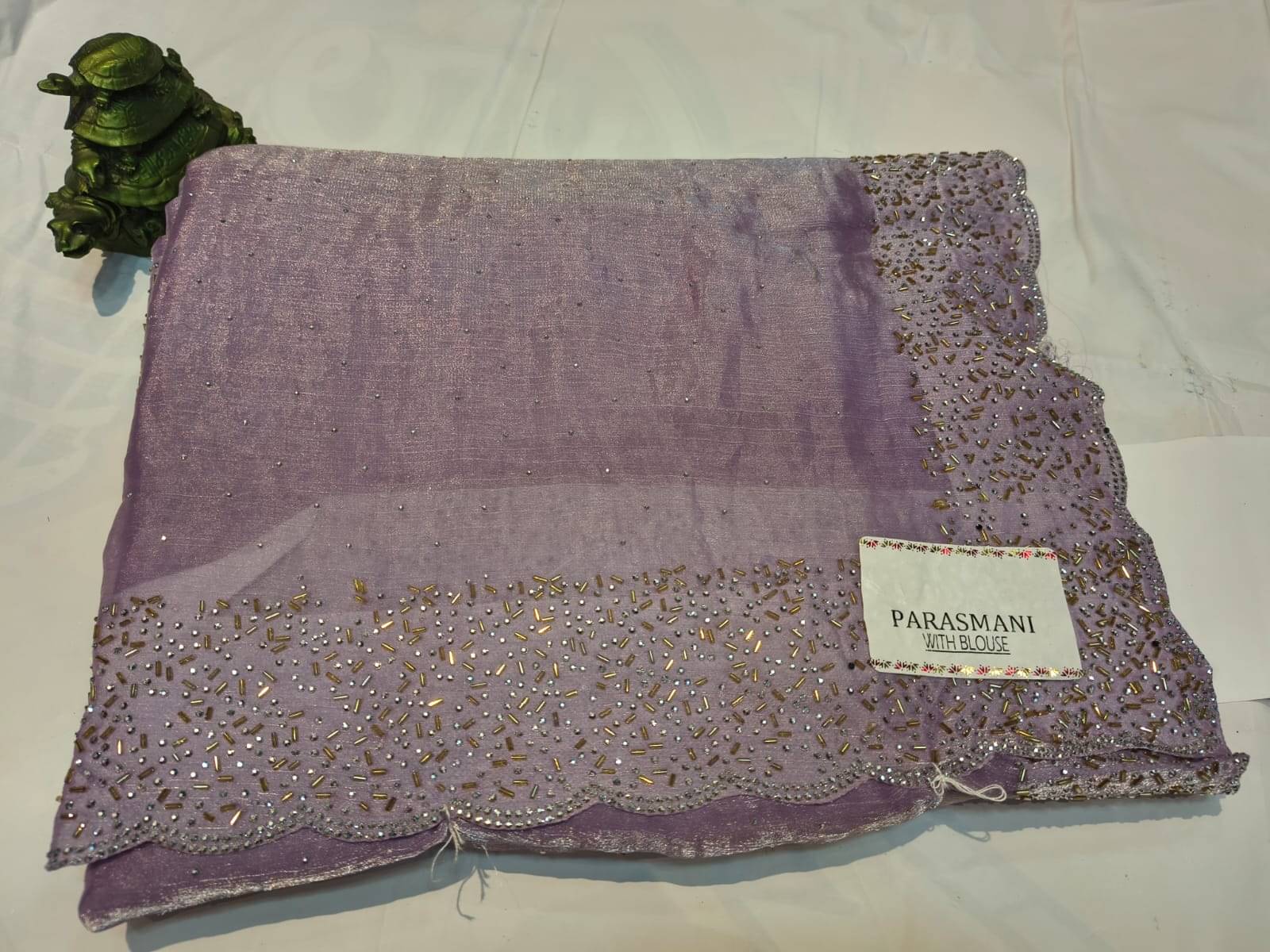 SilkandStones Tissue Embellished Dharmavaram Saree With Unstitched Blouse Piece ( Magenta ) SilkandStones Tissue Embellished Dharmavaram Saree With Unstitched Blouse Piece ( Magenta )