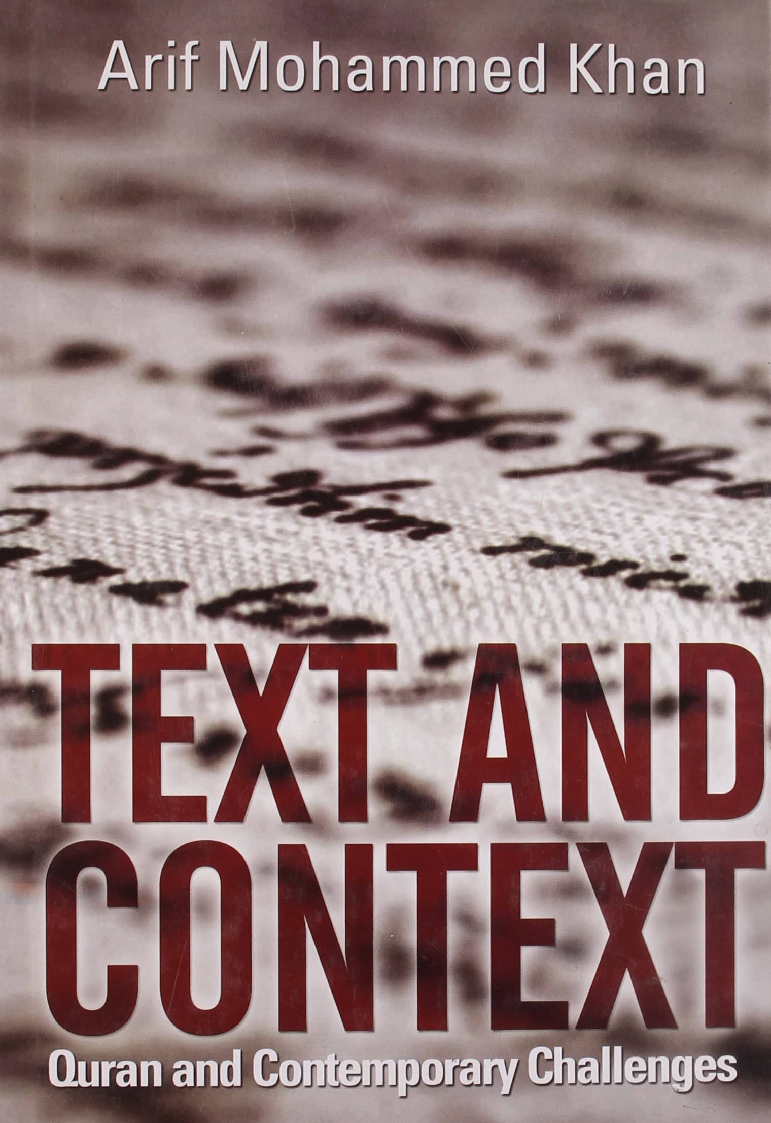     			Text And Context By ARIF MOHAMMED KHAN