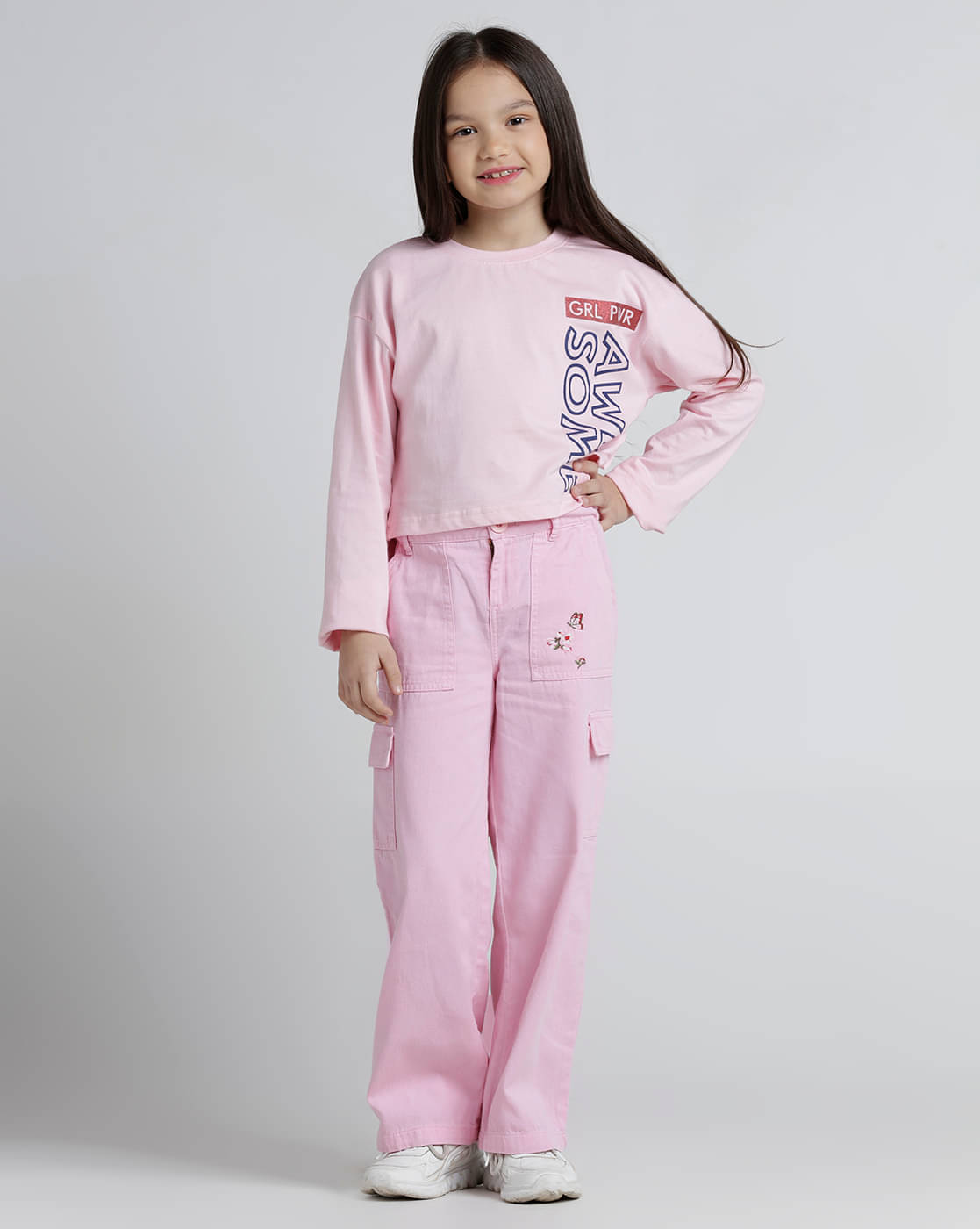     			Under Fourteen Only Pack of 1 Girls Cotton T-Shirt ( Pink )