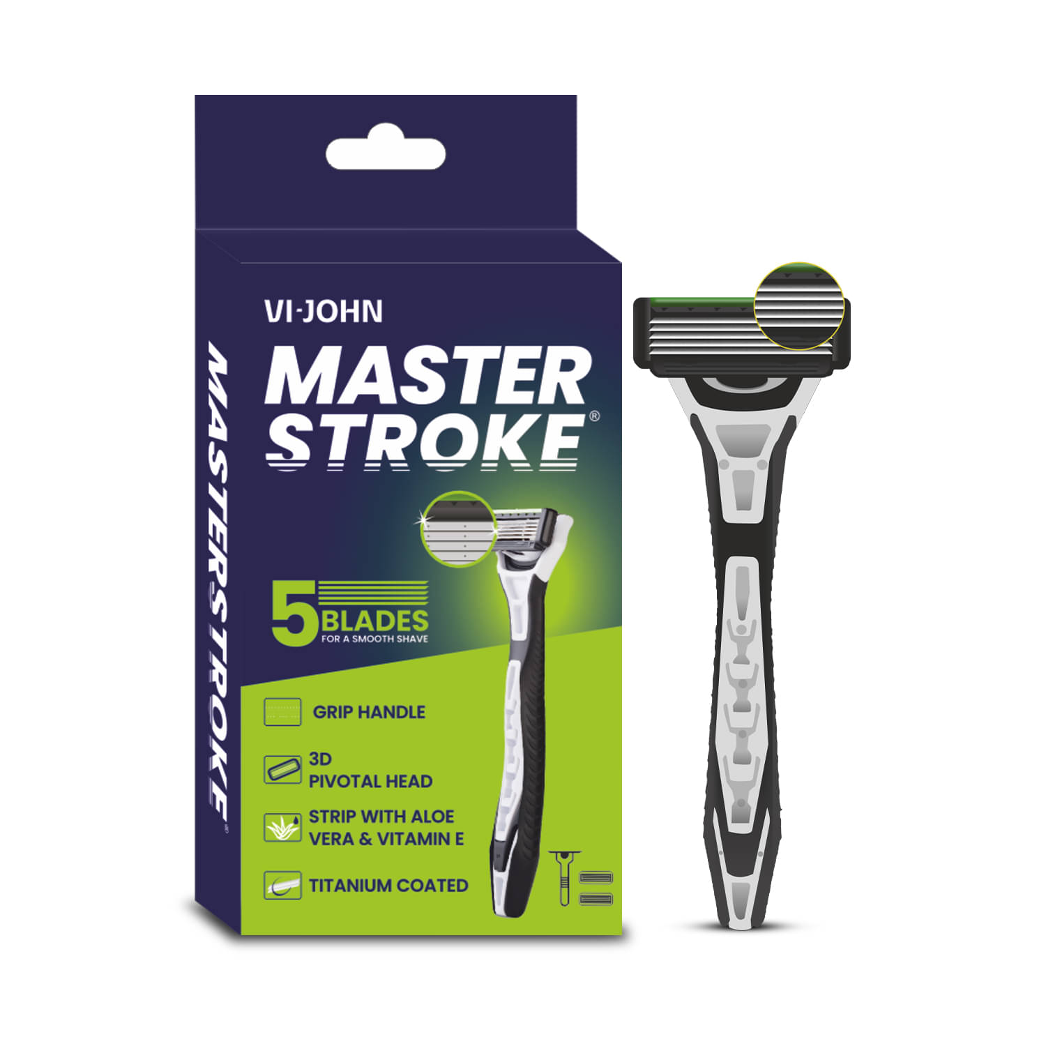     			Vi-John Mens Adjustable Manual 5 Blades Razor ( )
