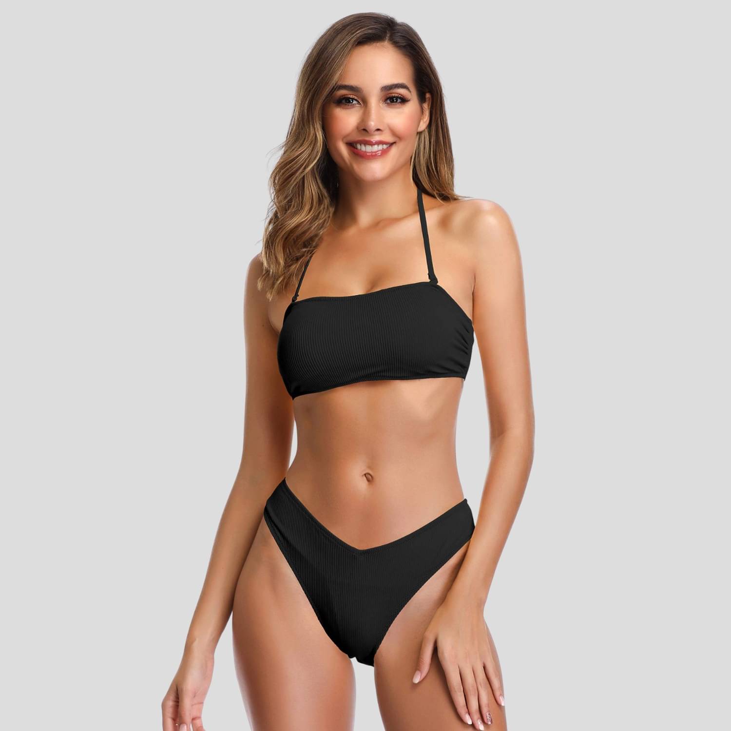     			Zerjama Lace Black Bikini -