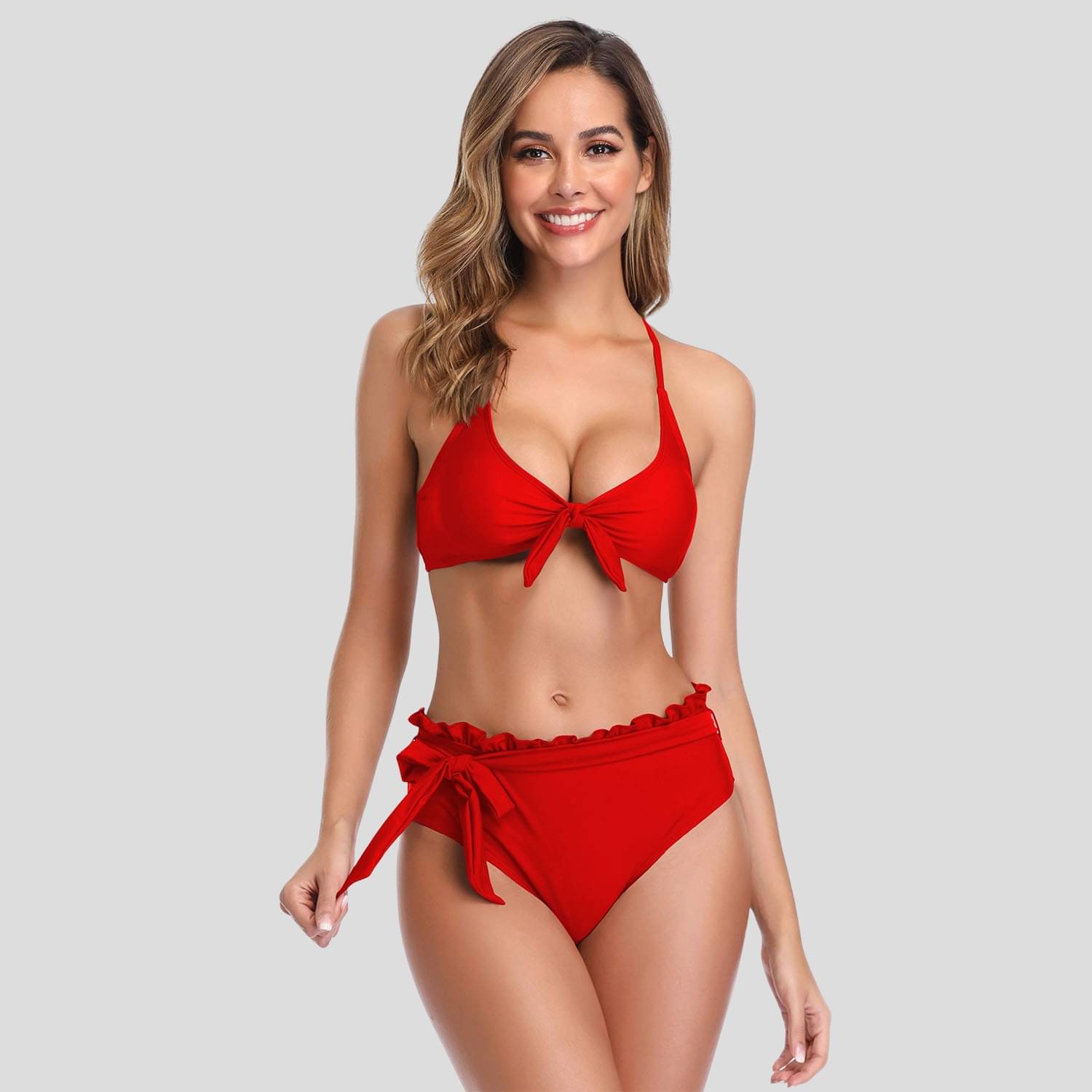     			Zerjama Nylon Red Bikini -
