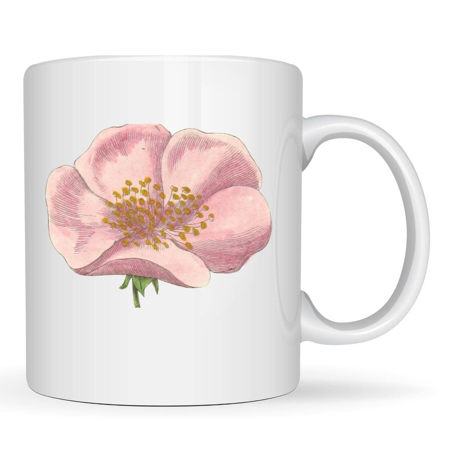     			maddock corp Cute Flower Mug Ceramic Coffee Mug 350 mL ( Pack of 1 )