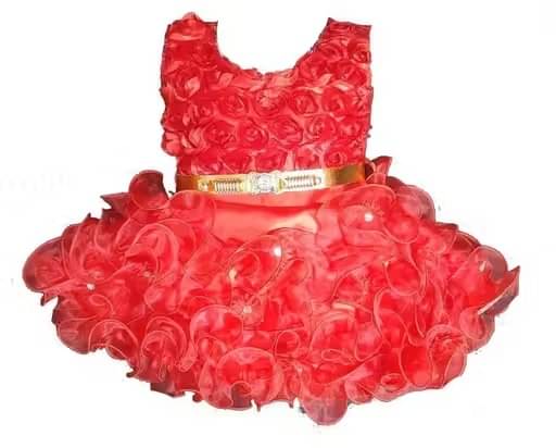     			samjho fashion Net Frock For Baby Girls ( Pack of 1 , Red )