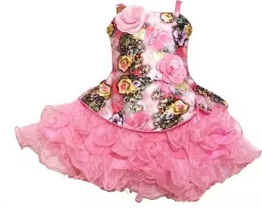     			samjho fashion Net Frock For Baby Girls ( Pack of 1 , Pink )