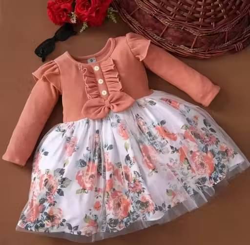 samjho fashion Net Frock For Baby Girls ( Pack of 1 , PeachPuff ) samjho fashion Net Frock For Baby Girls ( Pack of 1 , PeachPuff )