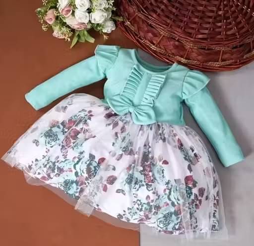     			samjho fashion Net Frock For Baby Girls ( Pack of 1 , Blue )