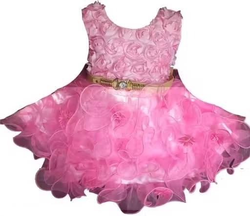     			samjho fashion Net Frock For Baby Girls ( Pack of 1 , Pink )