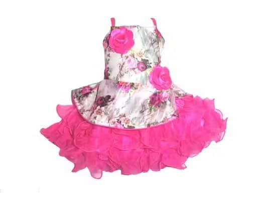     			samjho fashion Net Frock For Baby Girls ( Pack of 1 , Pink )