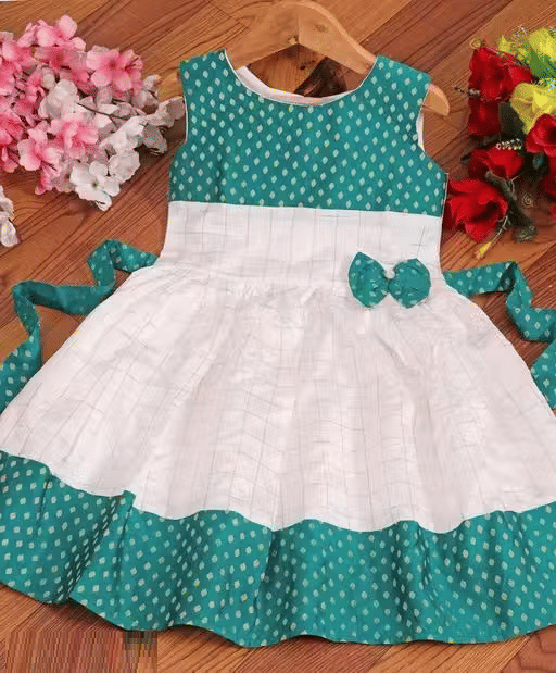 srapo Cotton Frock For Baby Girls ( Pack of 1 , Blue ) srapo Cotton Frock For Baby Girls ( Pack of 1 , Blue )