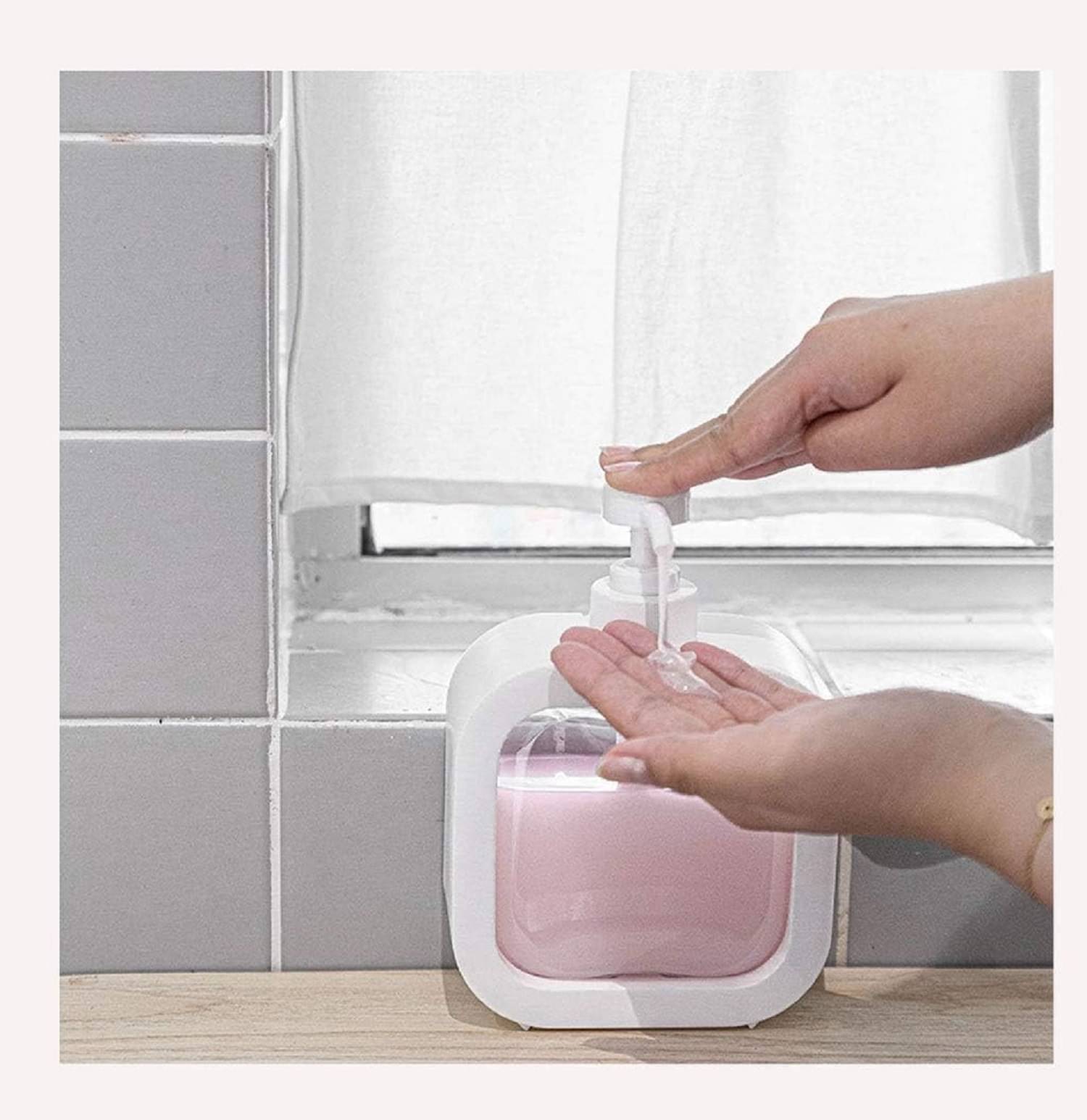     			300ml handwash dispenser bottle - Liquid Soap, Dish Soap, and Shampoo Pump Dispenser for Kitchen Sink, Bathroom- Refillable soap dispenser for wash basin, Kitchen accessories items for home