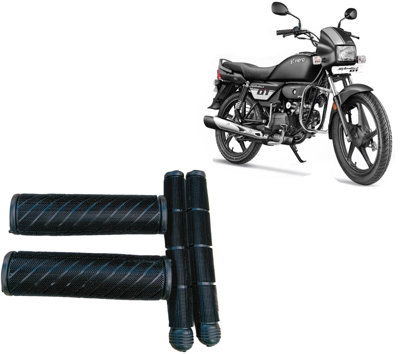 Anti-Slip Handle Grip Set of 4 | Universal for Motorcycles & Scooters Pair of 1 Anti-Slip Handle Grip Set of 4 | Universal for Motorcycles & Scooters Pair of 1