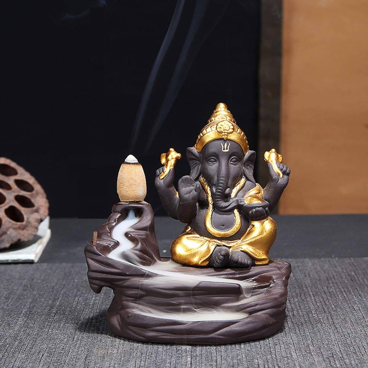     			Brij Bhakti Bazaar Polyresin Lord Ganesha Idol ( 10 cm )