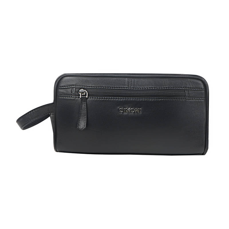    			CIMONI Black Toiletry Travel Bag