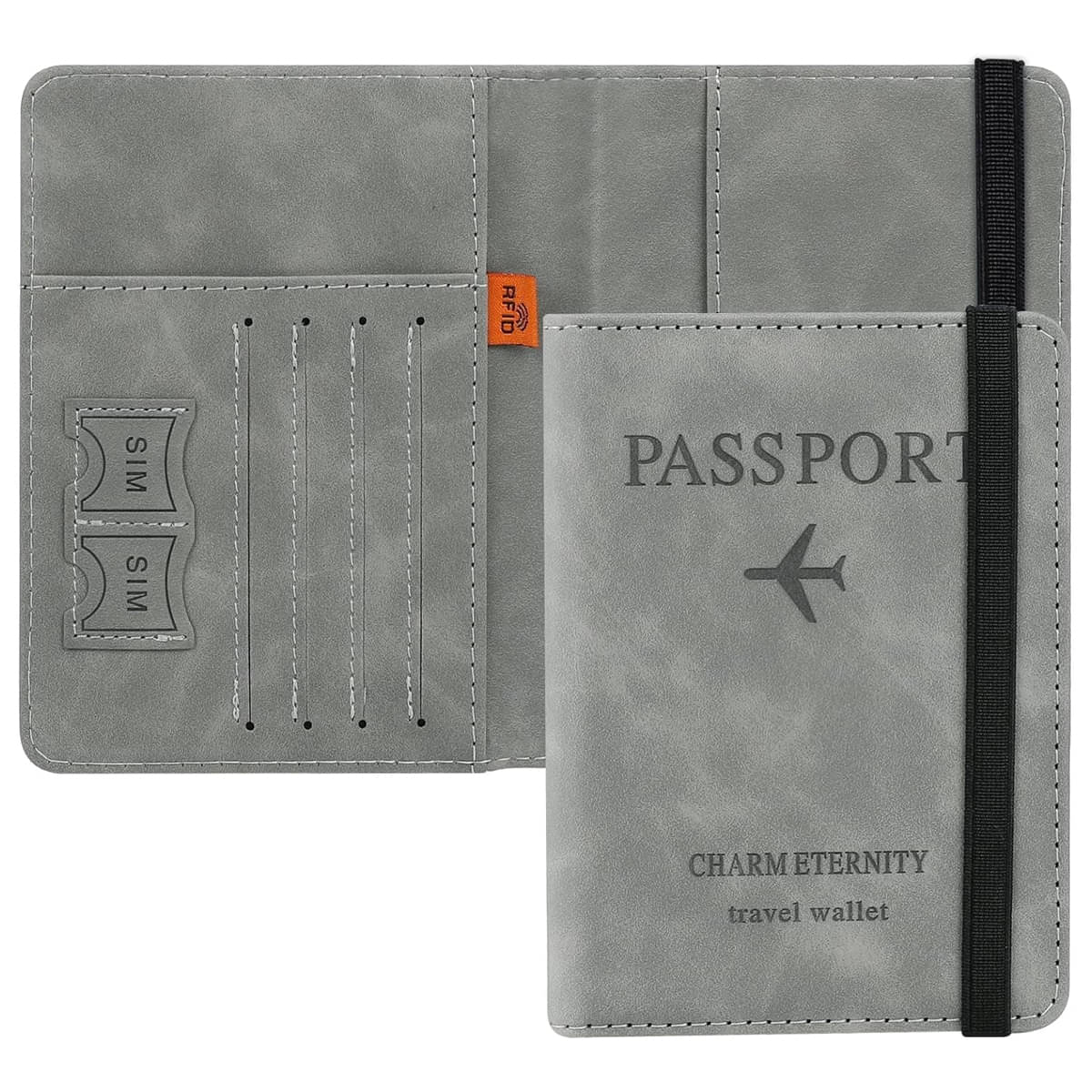     			CRAYLUXE Passport pouch Leather Multi Color Passport Holder