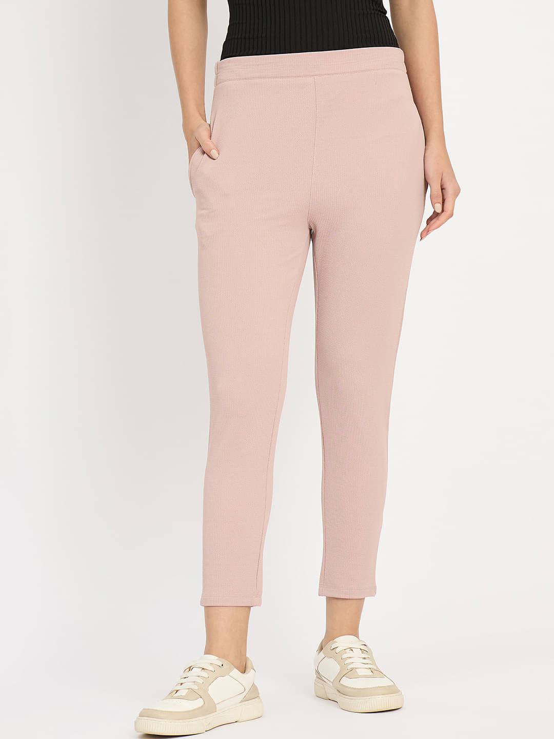     			Camey Women Viscose Casual Trousers ( Peach )