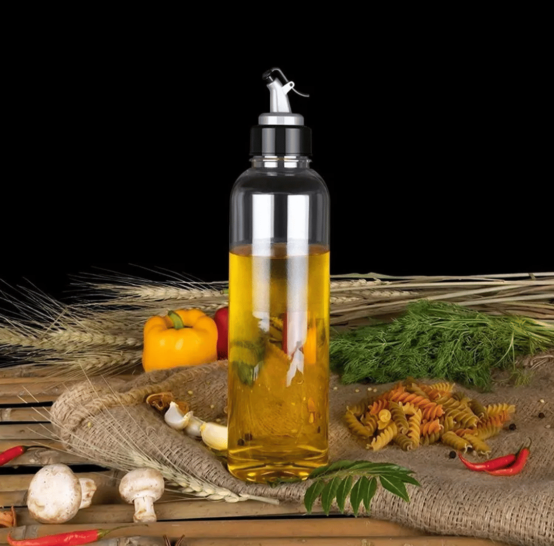     			Dheeru Hub Enterprises Plastic Transparent Oil Container ( Set of 1 )