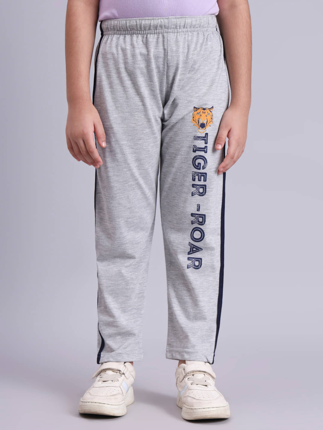     			Flamboyant Pack of 1 Boys Cotton Trackpant ( Grey )