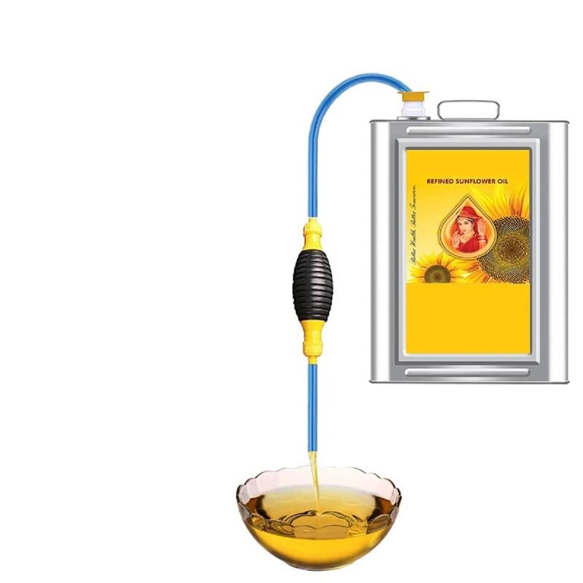 Flaner Manual Oil Pump for Oil Transfer Siphon Hose With 2 Mtr Pipe, Assorted Color     			Flaner Manual Oil Pump for Oil Transfer Siphon Hose With 2 Mtr Pipe, Assorted Color