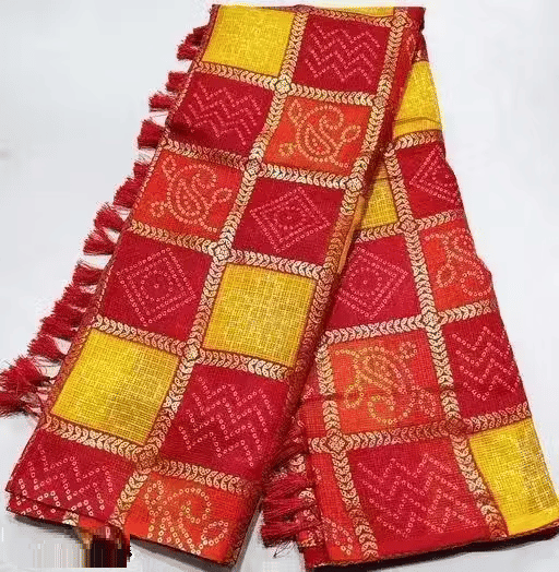     			GENERIC JAISHREE ENTERPRISE Cotton Printed Regular Saree With Unstitched Blouse Piece ( Red )