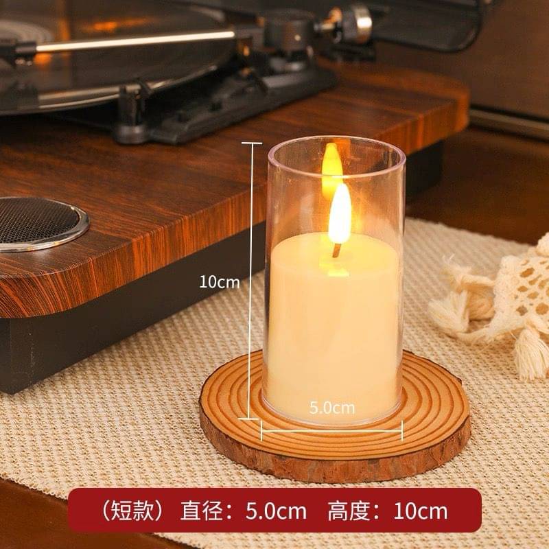     			Infispace Brown Pillar Candle 8 cm ( Pack of 1 )