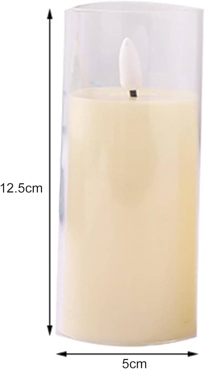     			Infispace Off-White Pillar Candle 8 cm ( Pack of 1 )