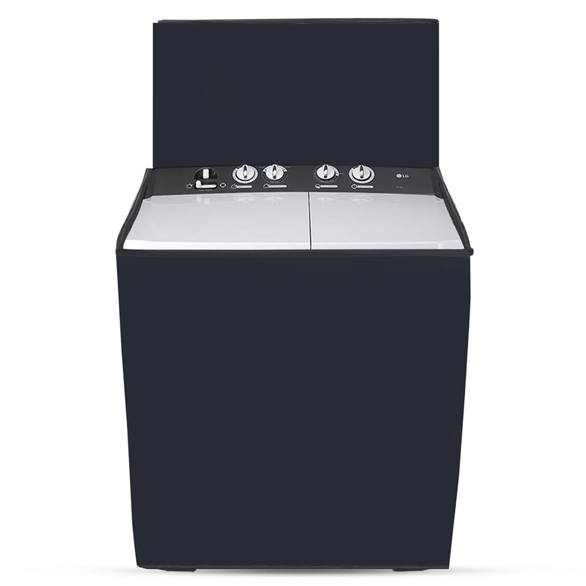 LEORBIX Semi-Automatic Washing Machine Cover Compatiable For 8 kg - Blue     			LEORBIX Semi-Automatic Washing Machine Cover Compatiable For 8 kg - Blue