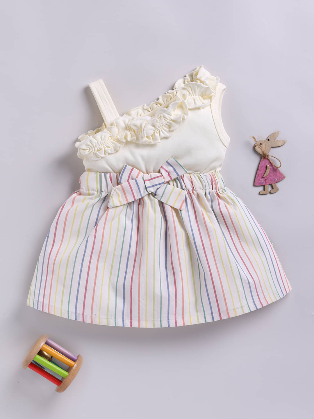 Mom's Love Cotton Frock For Baby Girls ( Pack of 1 , Yellow )     			Mom's Love Cotton Frock For Baby Girls ( Pack of 1 , Yellow )