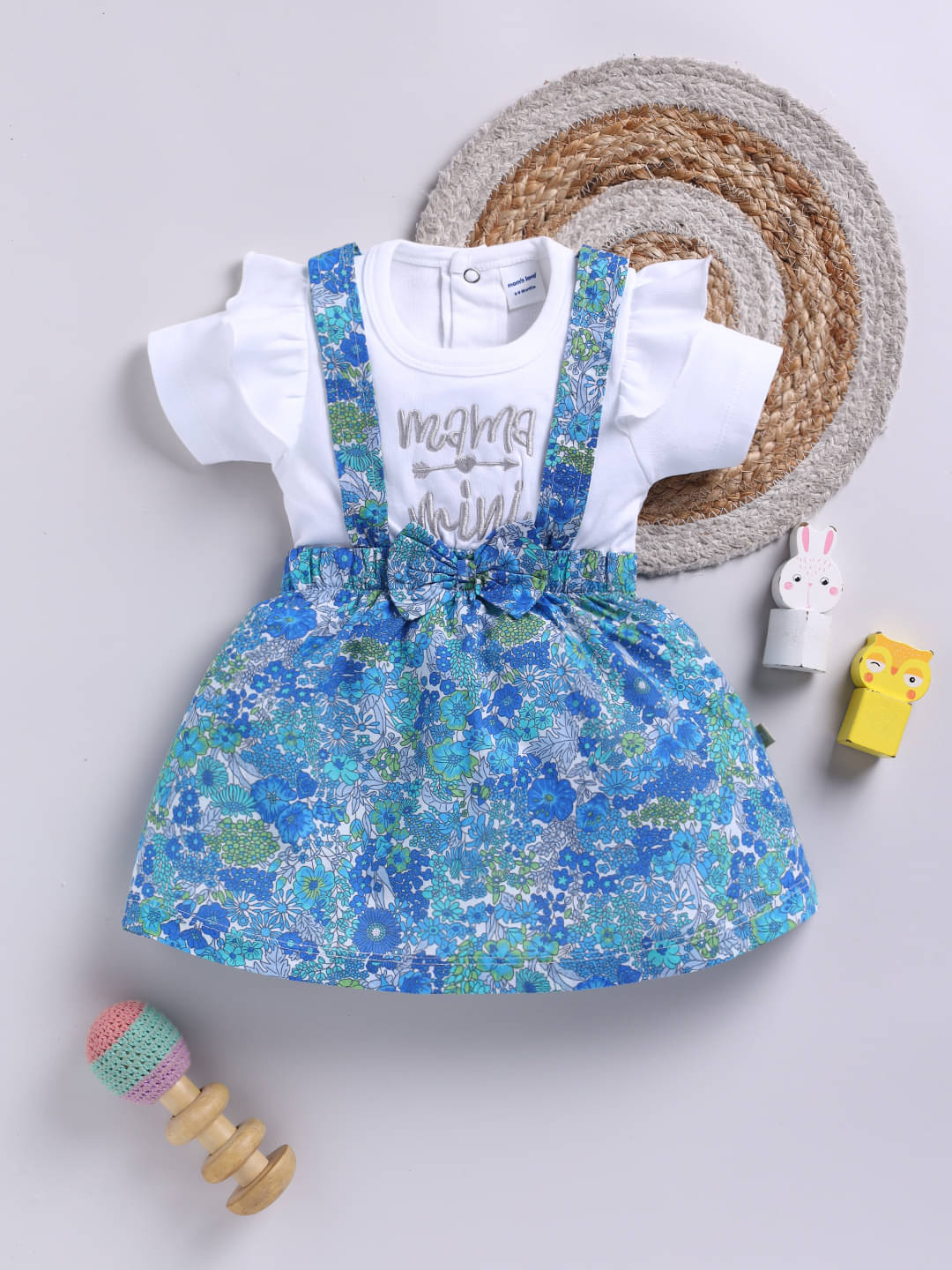 Mom's Love Cotton Frock For Baby Girls ( Pack of 1 , Navy )     			Mom's Love Cotton Frock For Baby Girls ( Pack of 1 , Navy )