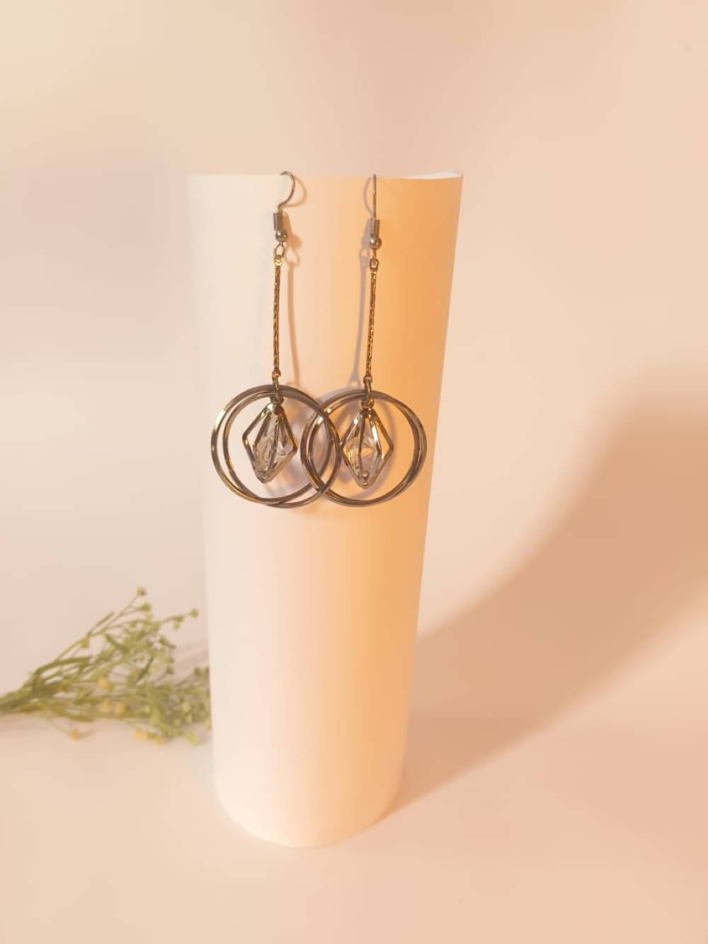     			Nayakstore Silver Hoops Earrings ( Pack of 1 )