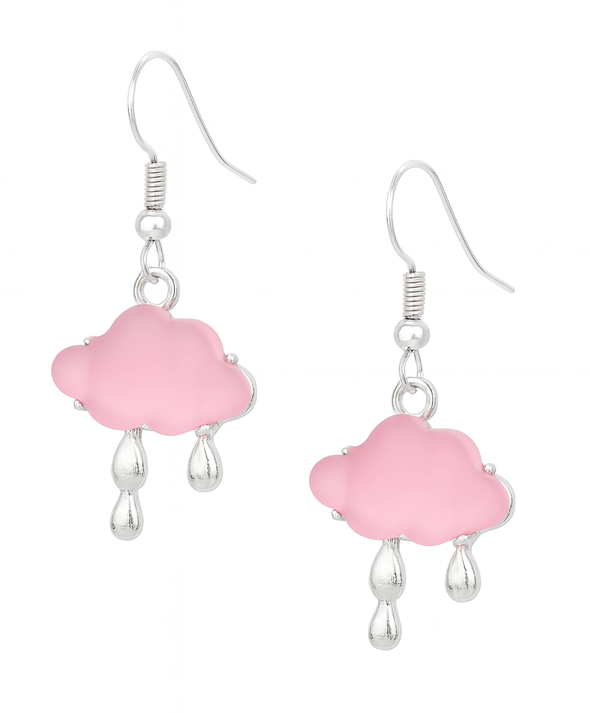     			RANEM Pink Drop Earrings ( Pack of 1 )