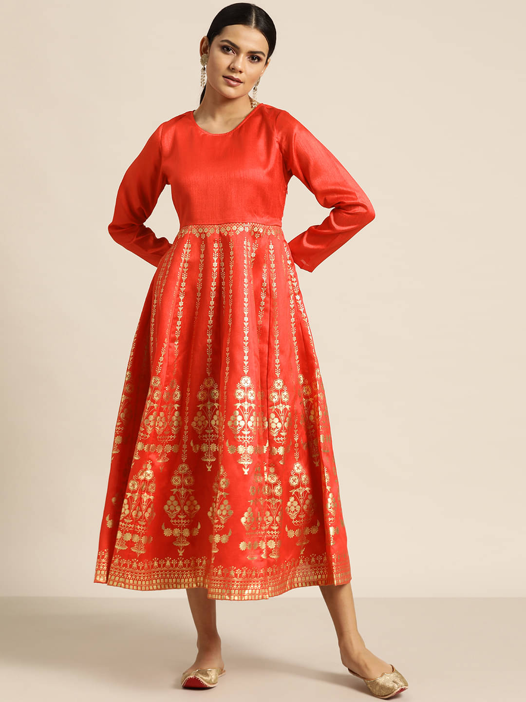 Shae by SASSAFRAS Women Polyester Fit & Flare Dress ( Red ) Shae by SASSAFRAS Women Polyester Fit & Flare Dress ( Red )