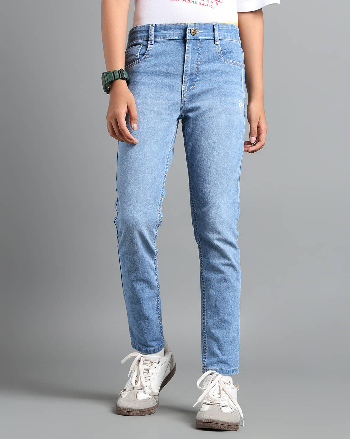     			Under Fourteen Only Pack of 1 Boys Denim Jeans ( Light Blue )