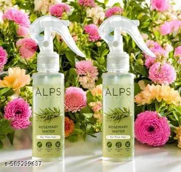 A-L-P-S G-oodness R O S E M A R Y Water Spray For Hair Growth (100 ml) | Hair Spray for Regrowth | R O S E M A R Y Hair Mist | Adds Shine | Helps Reduce Hairfall | Strengthens Hair | Suitable For All Hair Types (PACK OF 2) COMBO new(02 combo)PACC8216 A-L-P-S G-oodness R O S E M A R Y Water Spray For Hair Growth (100 ml) | Hair Spray for Regrowth | R O S E M A R Y Hair Mist | Adds Shine | Helps Reduce Hairfall | Strengthens Hair | Suitable For All Hair Types (PACK OF 2) COMBO new(02 combo)PACC8216