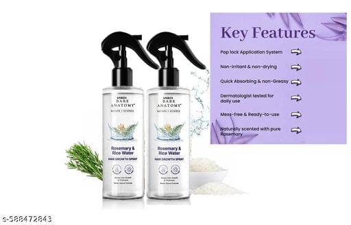 A-L-P-S G-oodness R osemary Water Spray For Hair Growth (100 ml) | Hair Spray for Regrowth | R osemary Hair Mist | Adds Shine | Helps Reduce Hairfall | Strengthens Hair | Suitable For All Hair Types (PACK OF 2) COMBO new(02 combo)A295 A-L-P-S G-oodness R osemary Water Spray For Hair Growth (100 ml) | Hair Spray for Regrowth | R osemary Hair Mist | Adds Shine | Helps Reduce Hairfall | Strengthens Hair | Suitable For All Hair Types (PACK OF 2) COMBO new(02 combo)A295