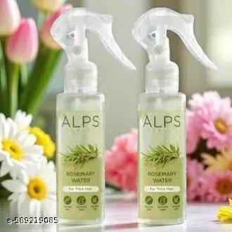 A-L-P-S G-oodness R osemary Water Spray For Hair Growth (100 ml) | Hair Spray for Regrowth | R osemary Hair Mist | Adds Shine | Helps Reduce Hairfall | Strengthens Hair | Suitable For All Hair Types (PACK OF 2) COMBO new(02 combo)A103 A-L-P-S G-oodness R osemary Water Spray For Hair Growth (100 ml) | Hair Spray for Regrowth | R osemary Hair Mist | Adds Shine | Helps Reduce Hairfall | Strengthens Hair | Suitable For All Hair Types (PACK OF 2) COMBO new(02 combo)A103