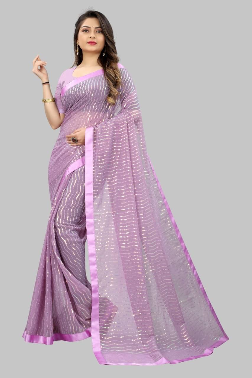     			Aika Georgette Embroidered Regular Saree With Unstitched Blouse Piece ( Multicolor 2 )