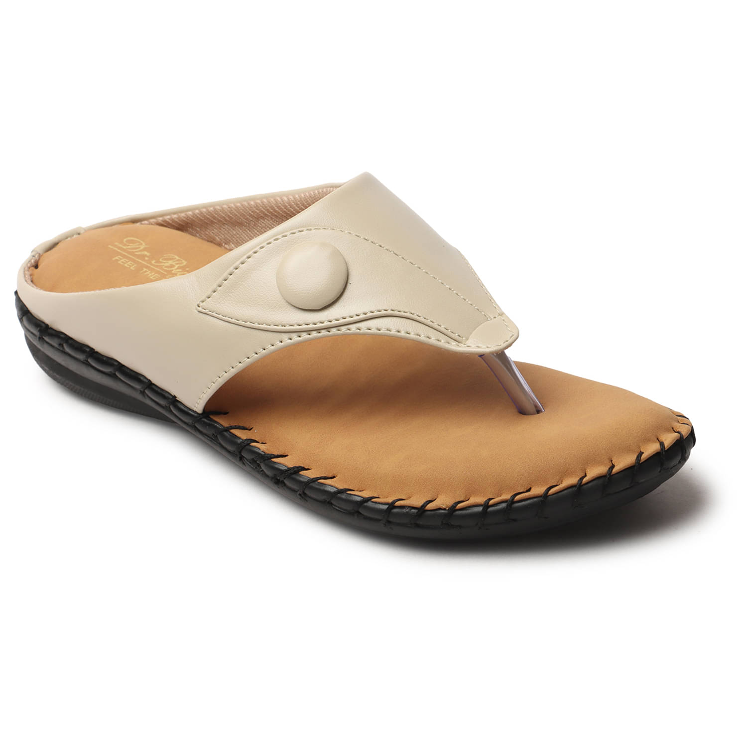     			BIG BIRD Cream Women's Flats