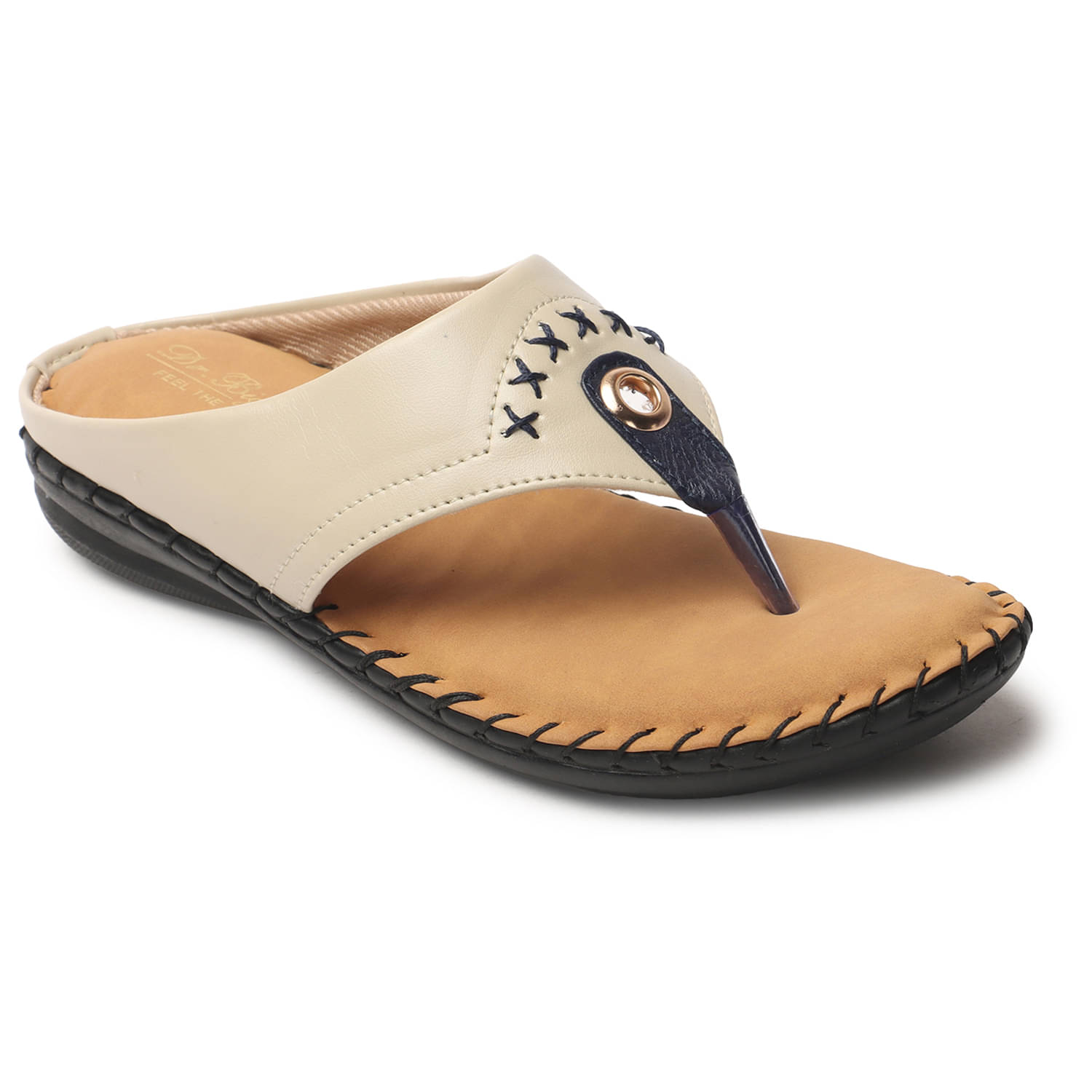    			BIG BIRD Cream Women's Flats