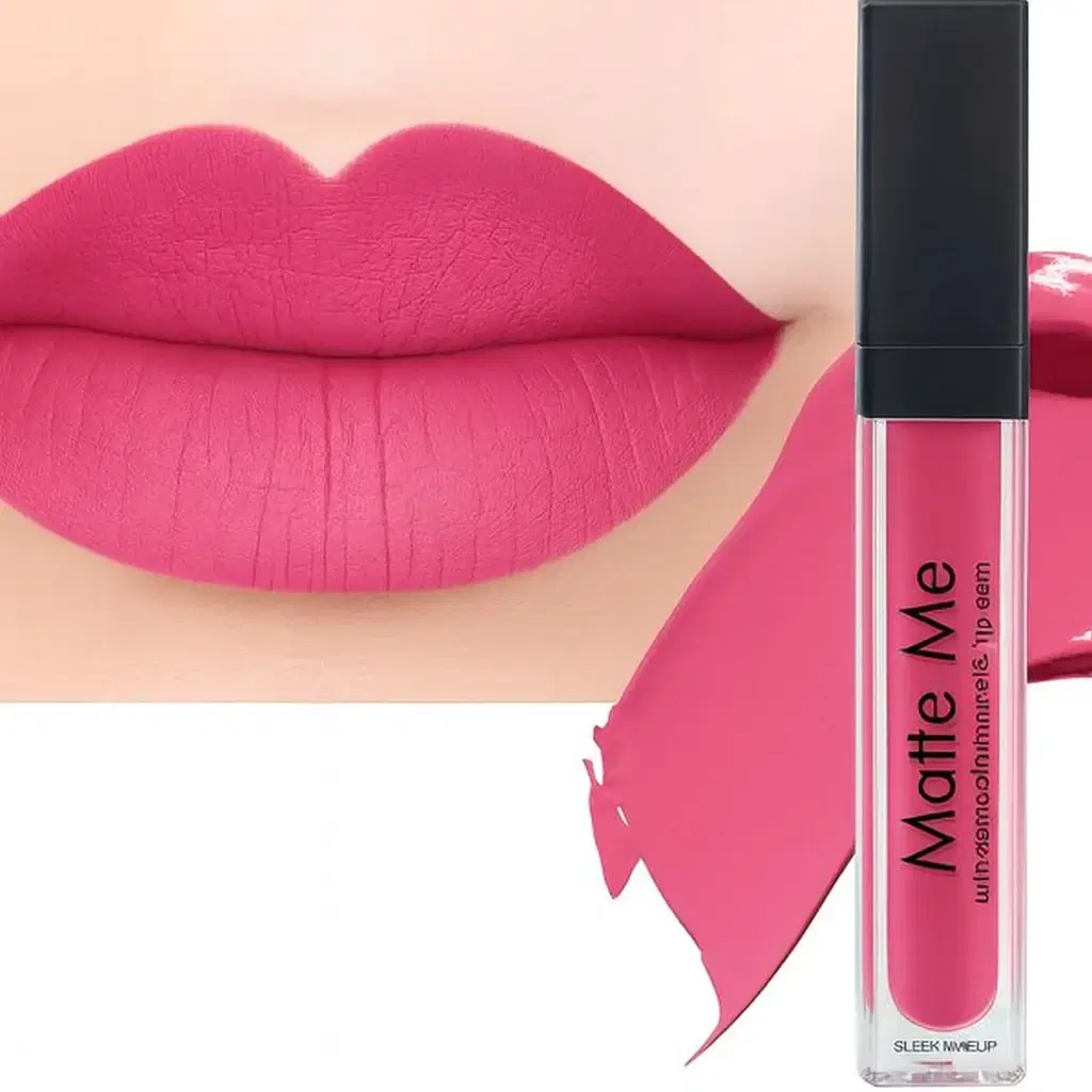     			BLUSHIS Pink Matte Smudge Free Liquid Lipstick ( Pack of 1 )