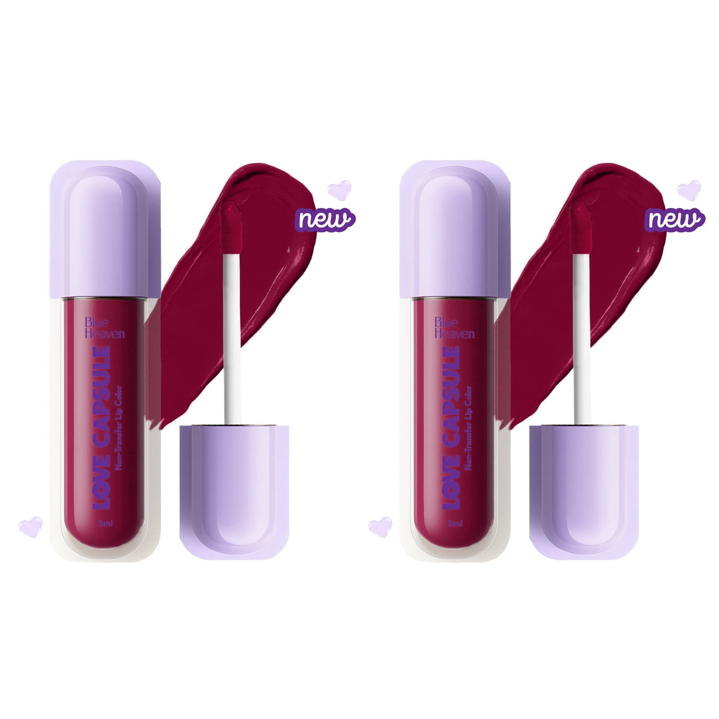     			Blue Heaven Love Capsule Non Transfer Lip Colour, Blush Pink, 5ml (Pack of 2)