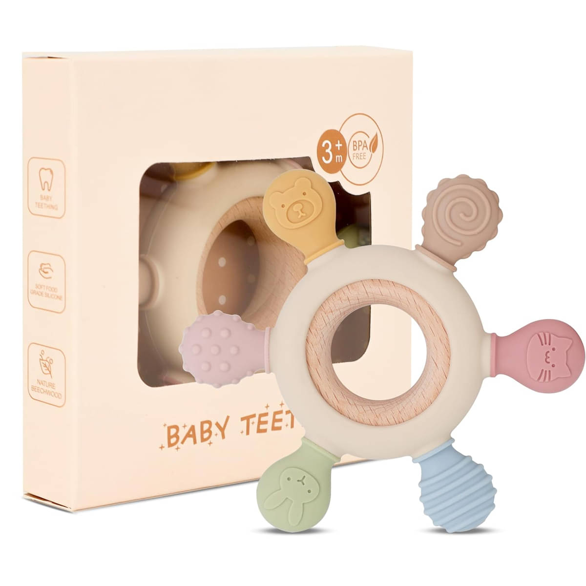     			CRAYLUXE Silicone Teether ( 1 pcs )