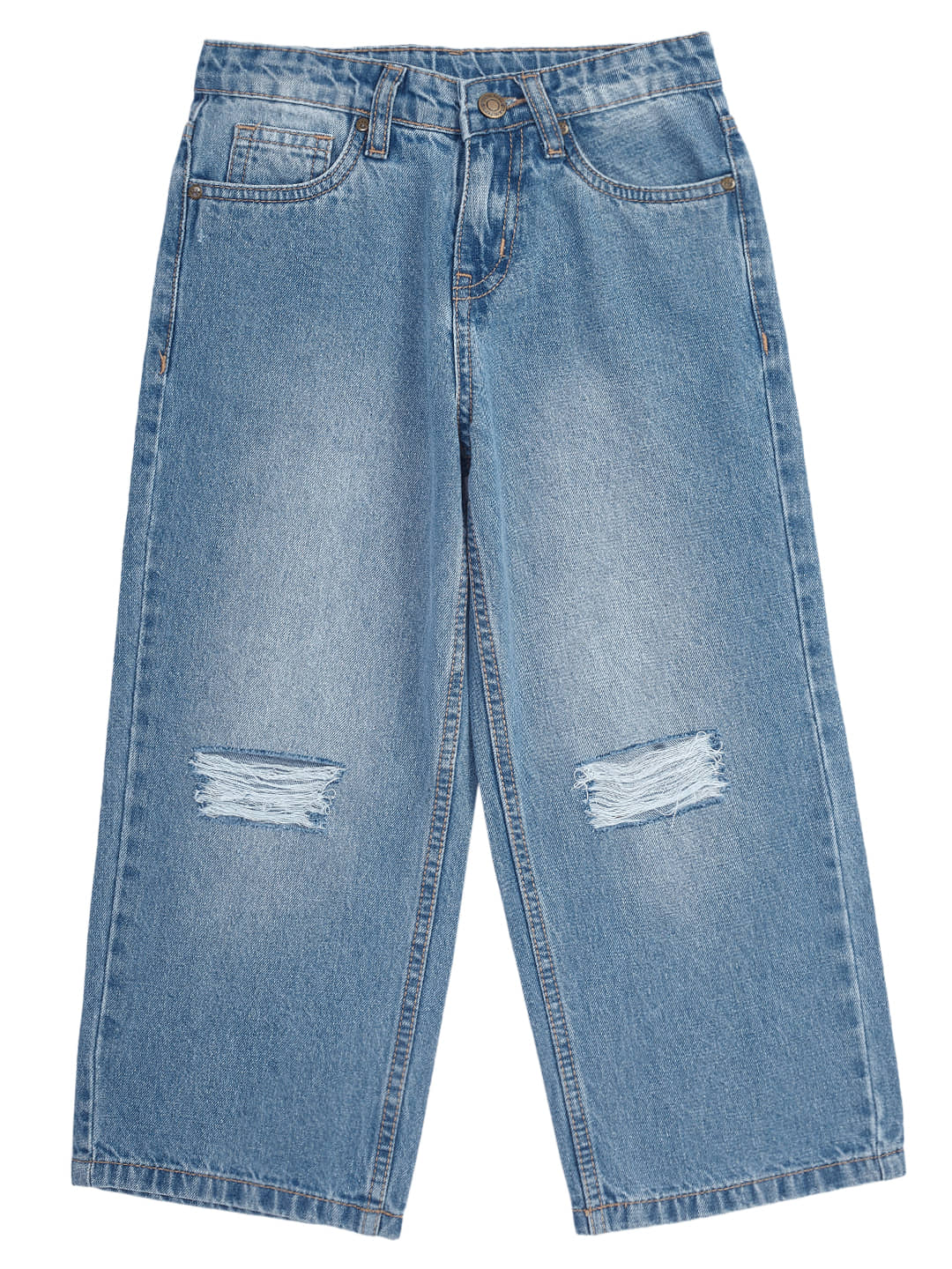 Cub Mcpaws Girls Cotton Jeans ( Pack of 1 , Denim Blue ) - Jeans | Buy online on ZillyBuy