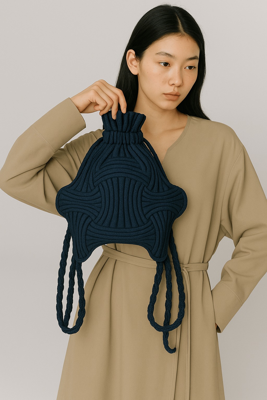     			DNESHY Hobo Bag Polyster Set of 1 ( Blue )